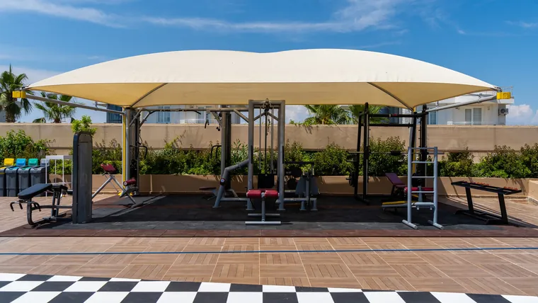 Outdoor fitness area